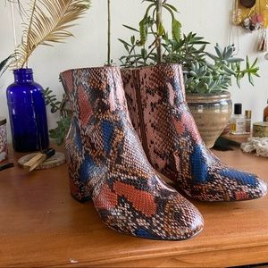 Snake Skin Boots